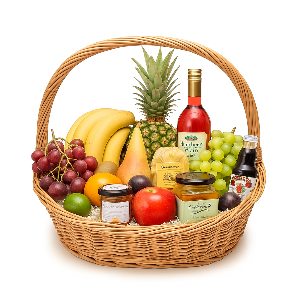 Fruchtkorb-mit-Gourmetdelikatessen